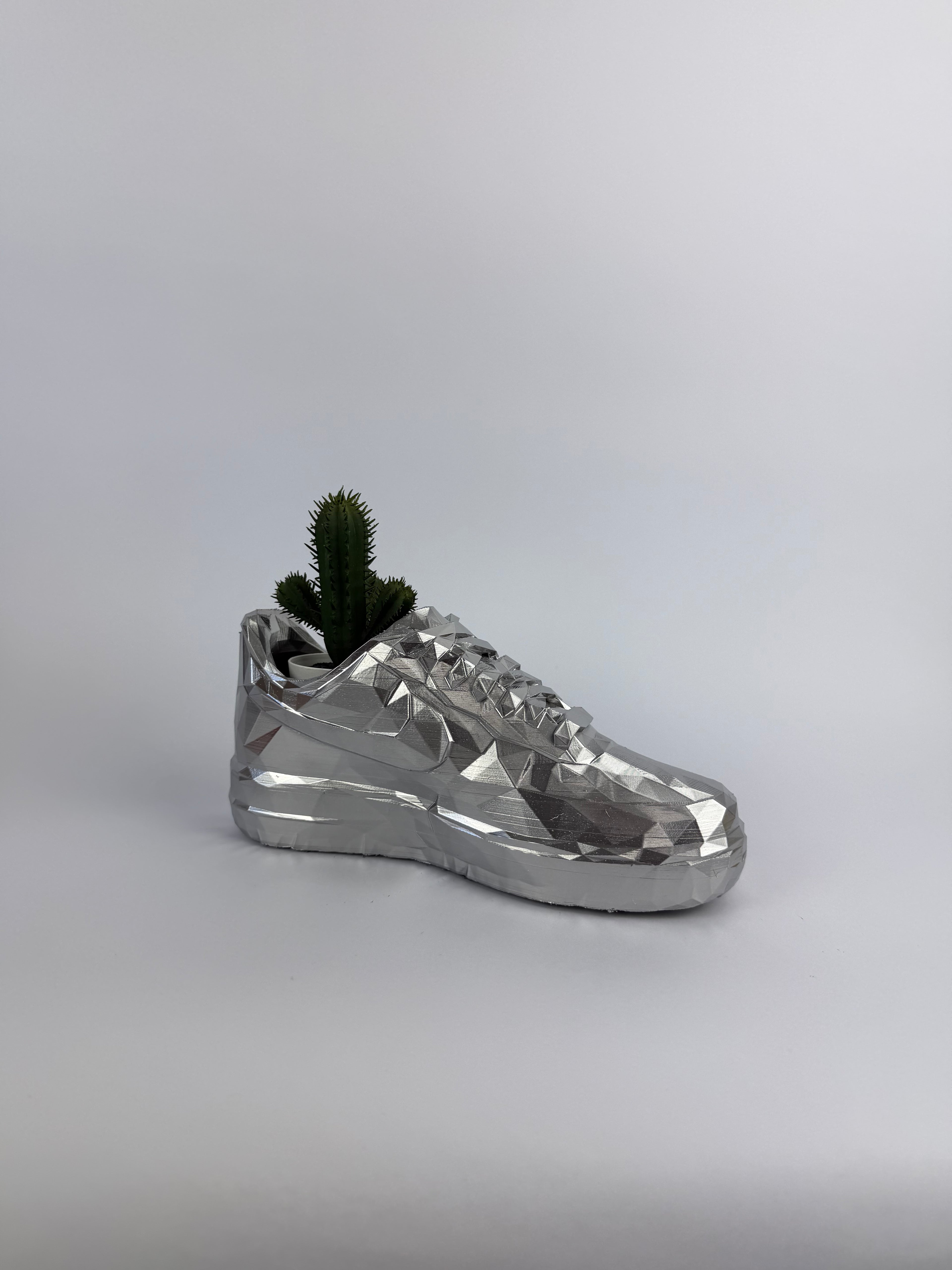 AF1 low poly - Chrome