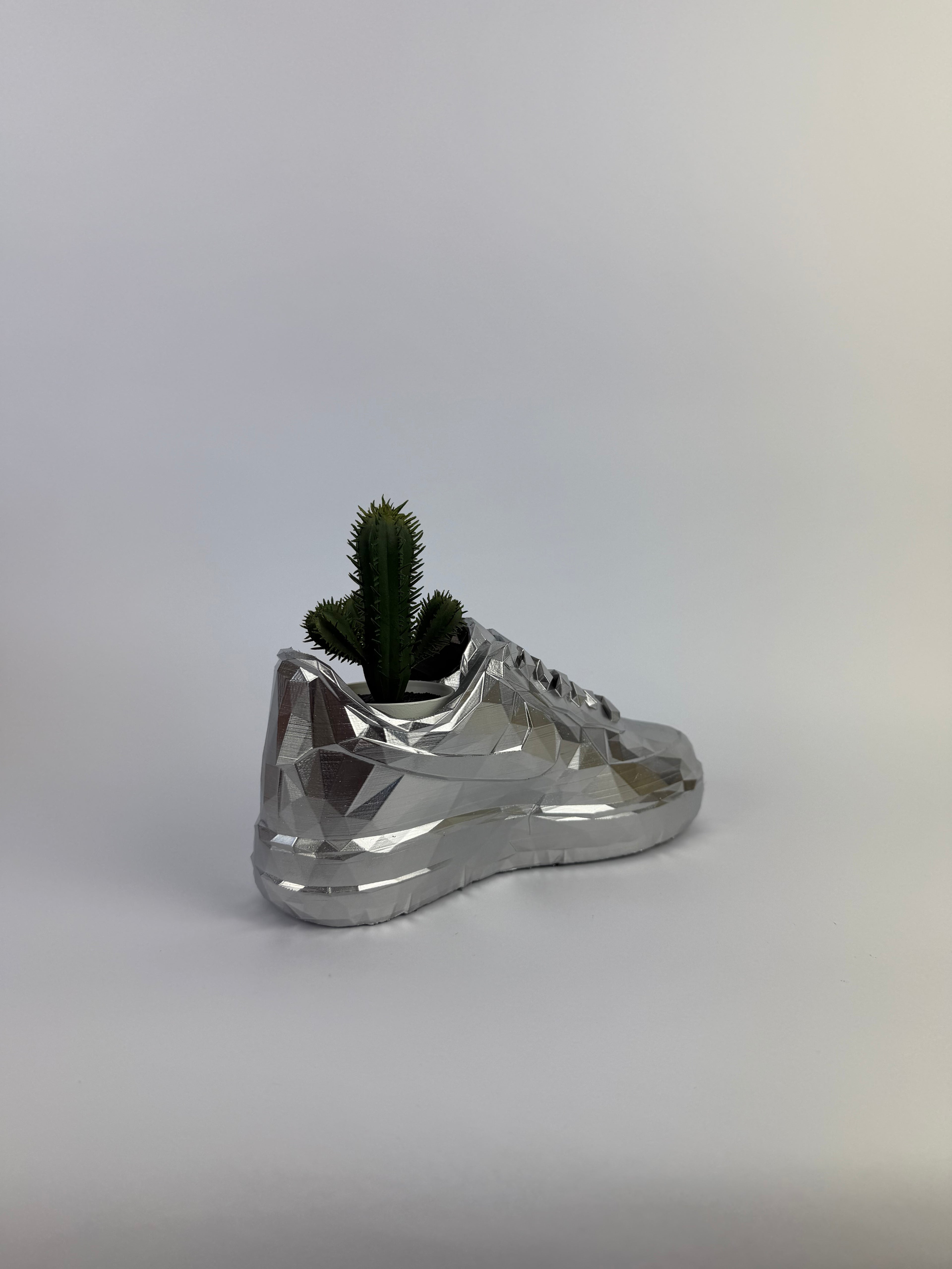 AF1 low poly - Chrome