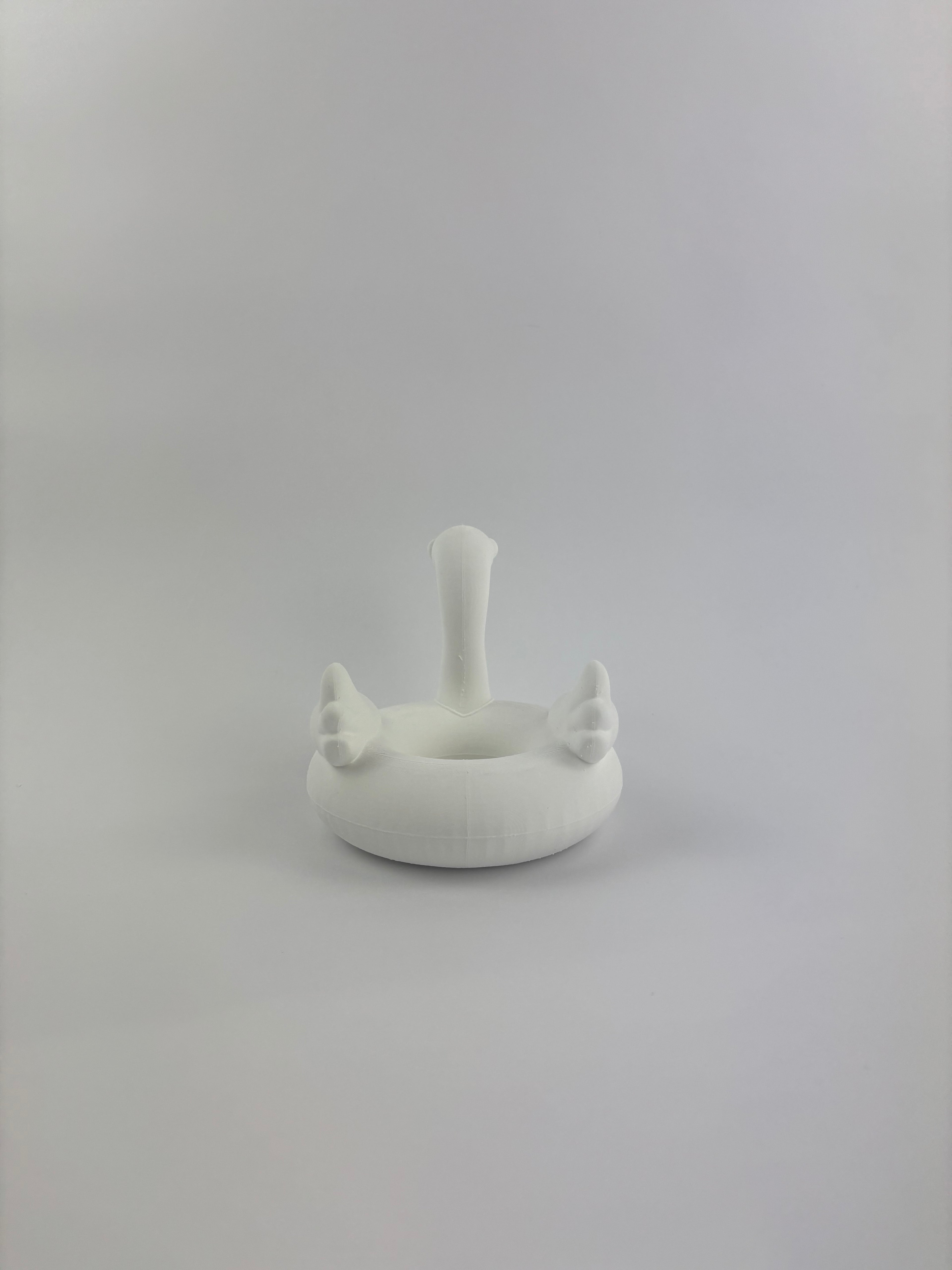 Paint your own - FLAMINGO POOL FLOATIE - jewelry tray/planter