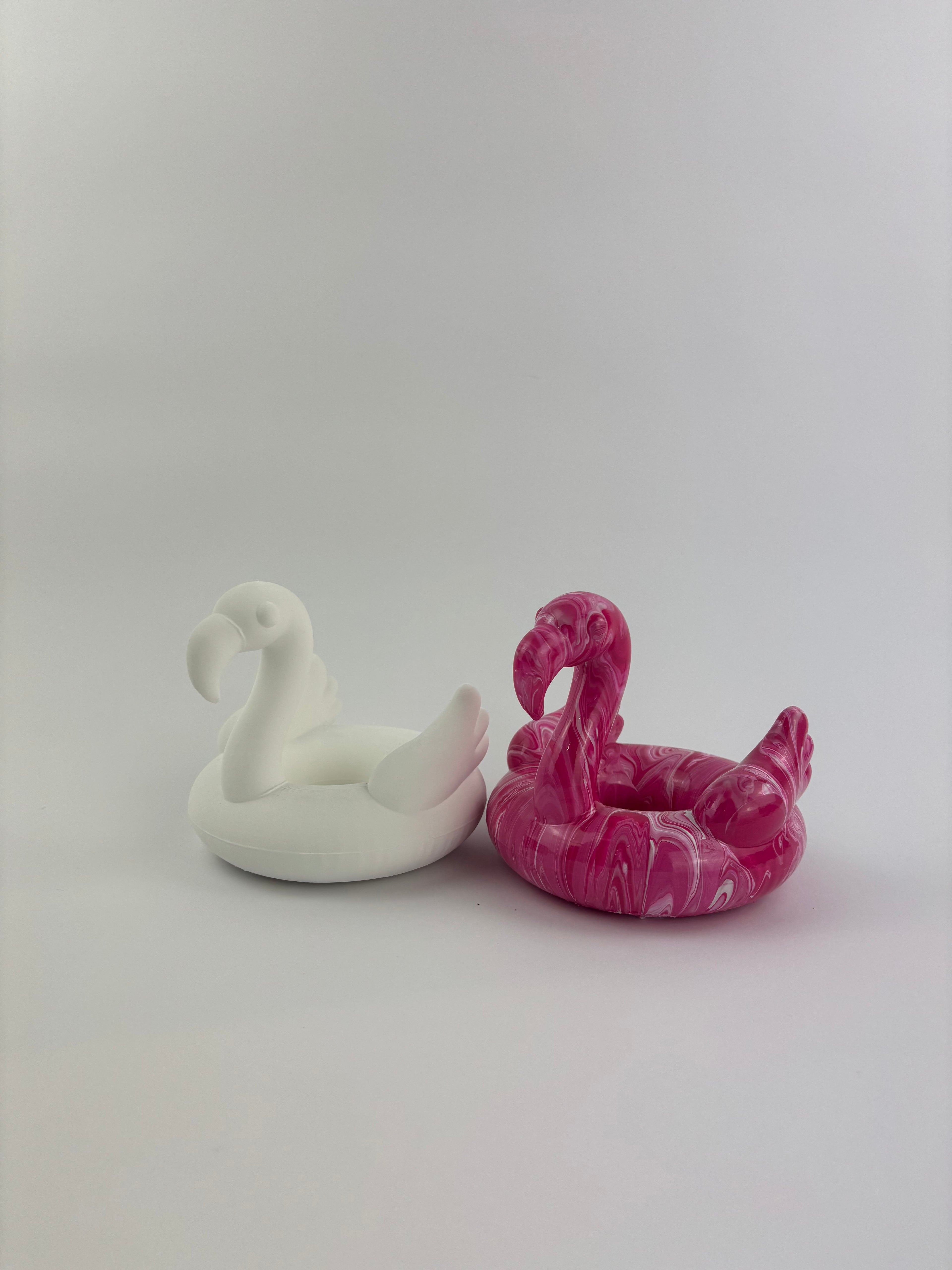 Paint your own - FLAMINGO POOL FLOATIE - jewelry tray/planter