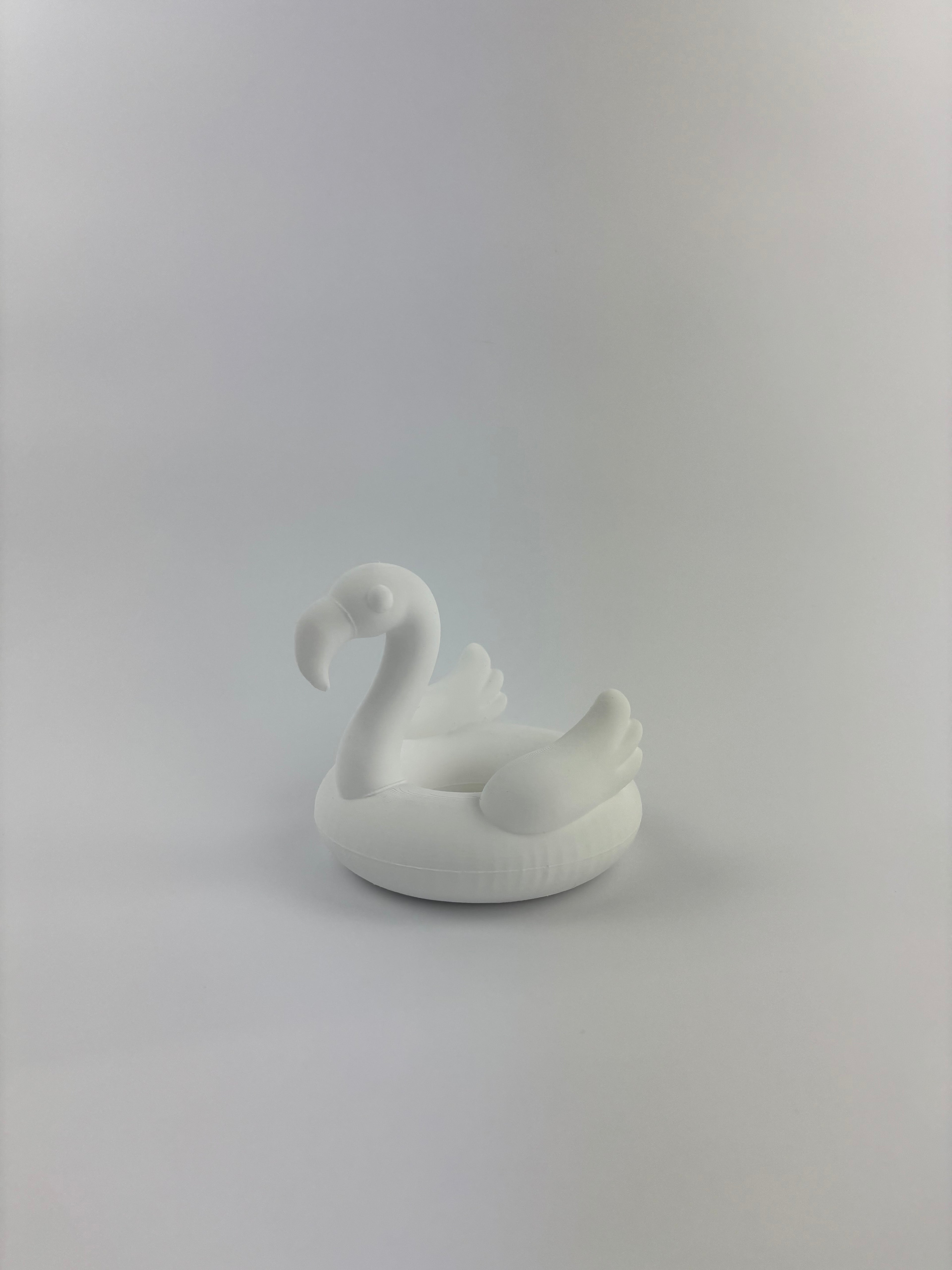 Paint your own - FLAMINGO POOL FLOATIE - jewelry tray/planter