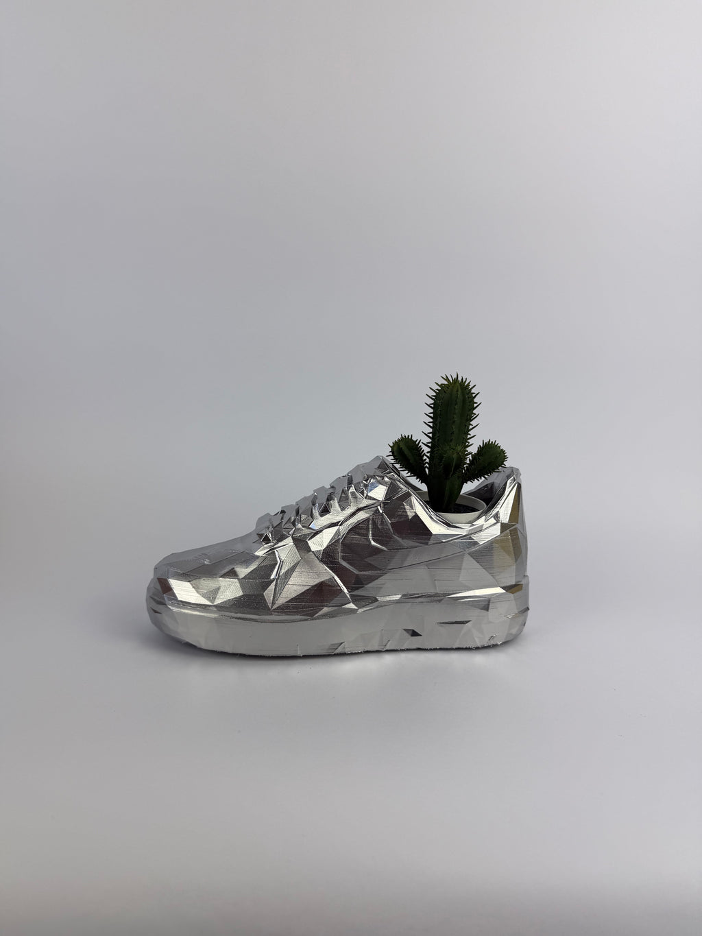 AF1 low poly - Chrome