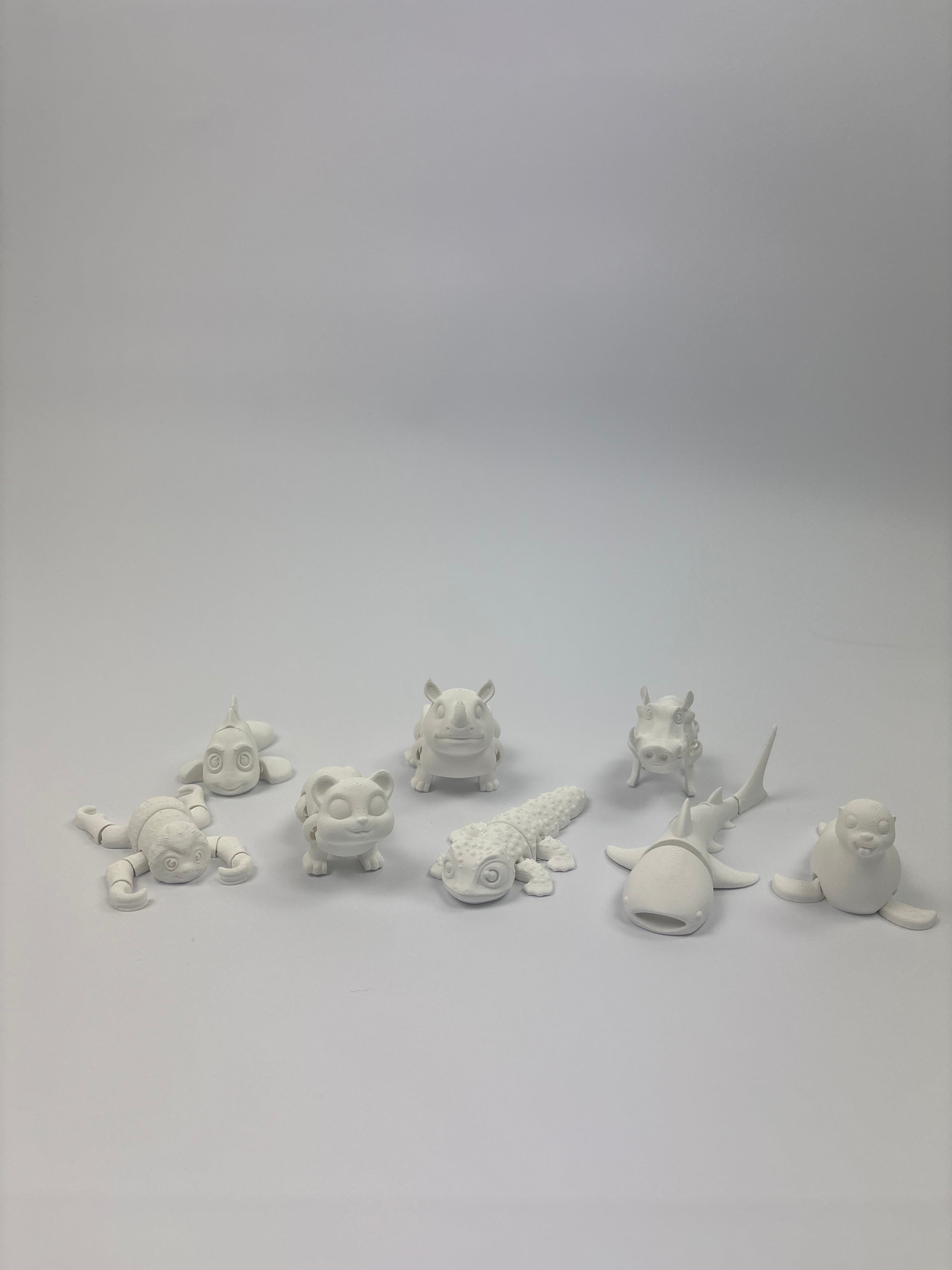 Paint your own - Mini articulated animals 2