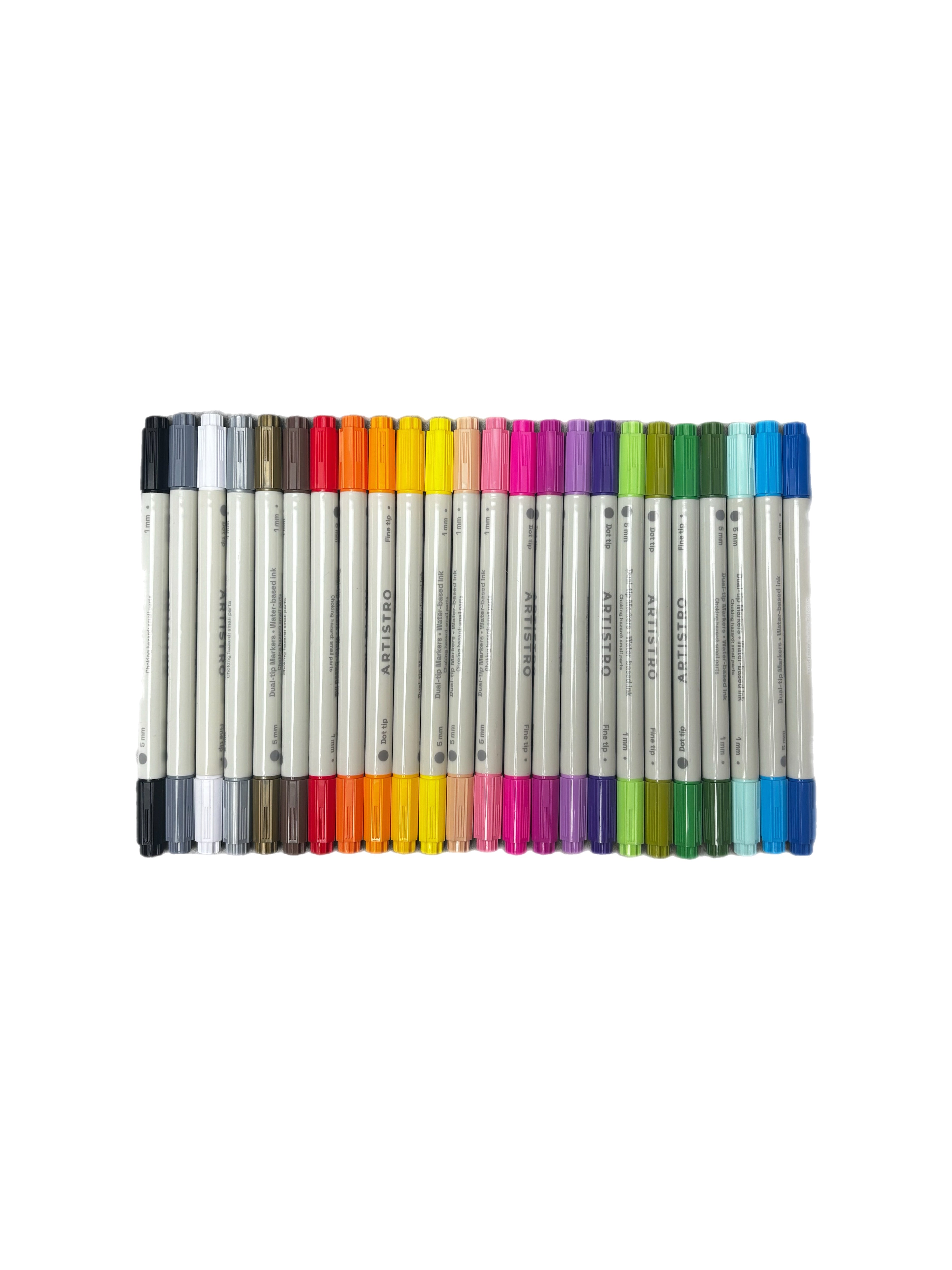 Dual tip acrylic paint markers - pack of 24