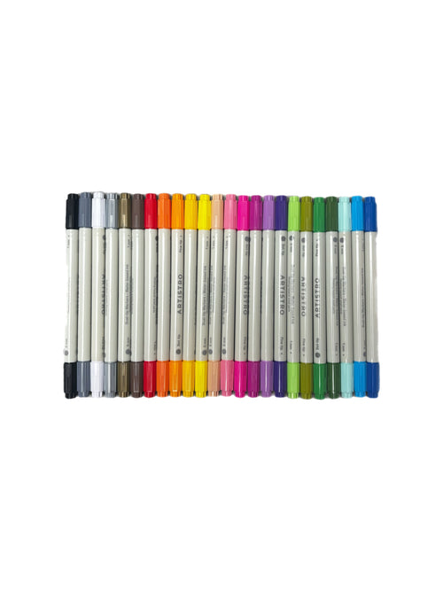 Dual tip acrylic paint markers - pack of 24