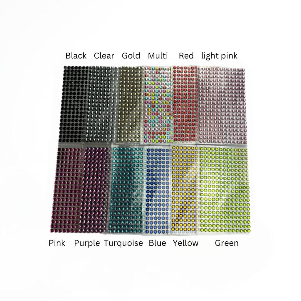 Self adhesive rhinestones