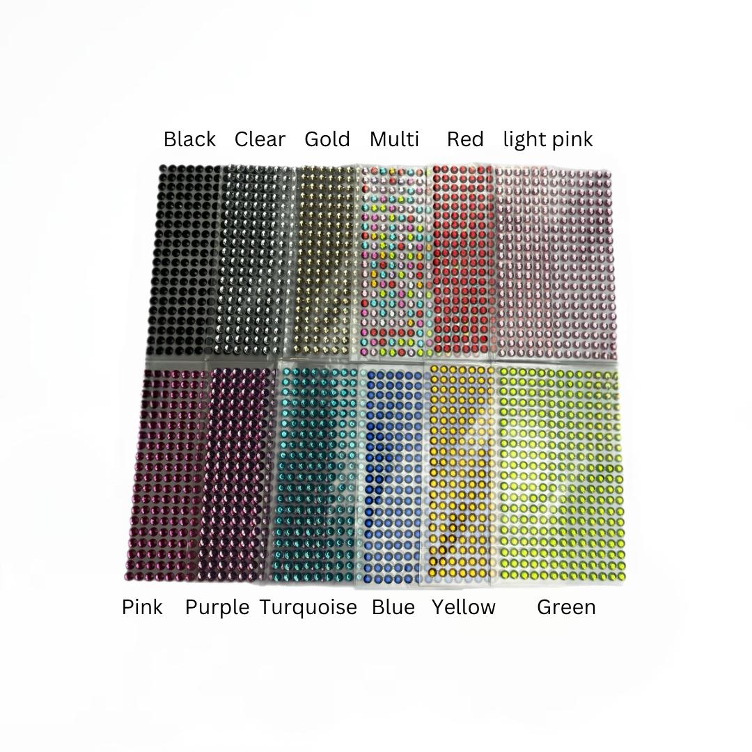 Self adhesive rhinestones
