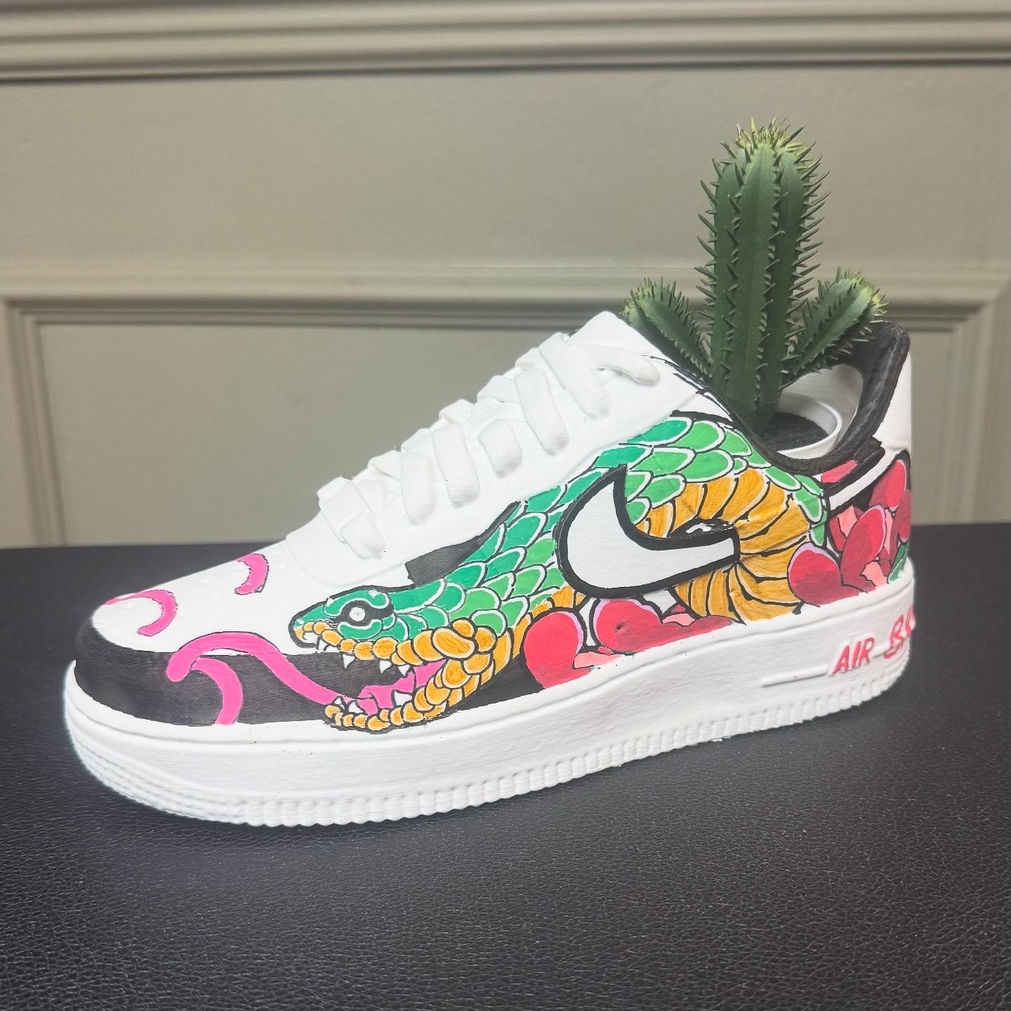 Paint your own - AIR FORCE - 3D printed trainer planter/pot