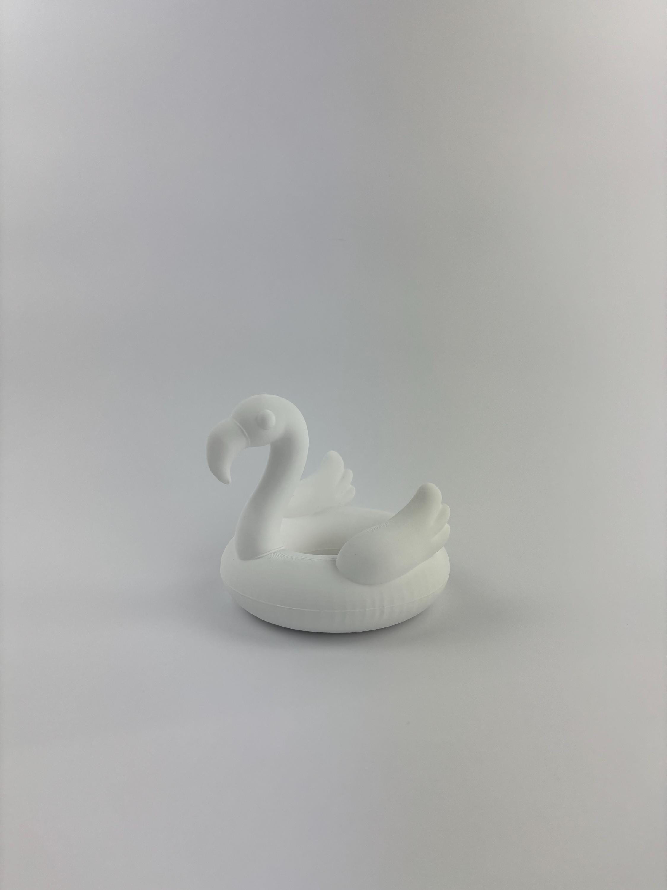 Paint your own - FLAMINGO POOL FLOATIE - jewelry tray/planter