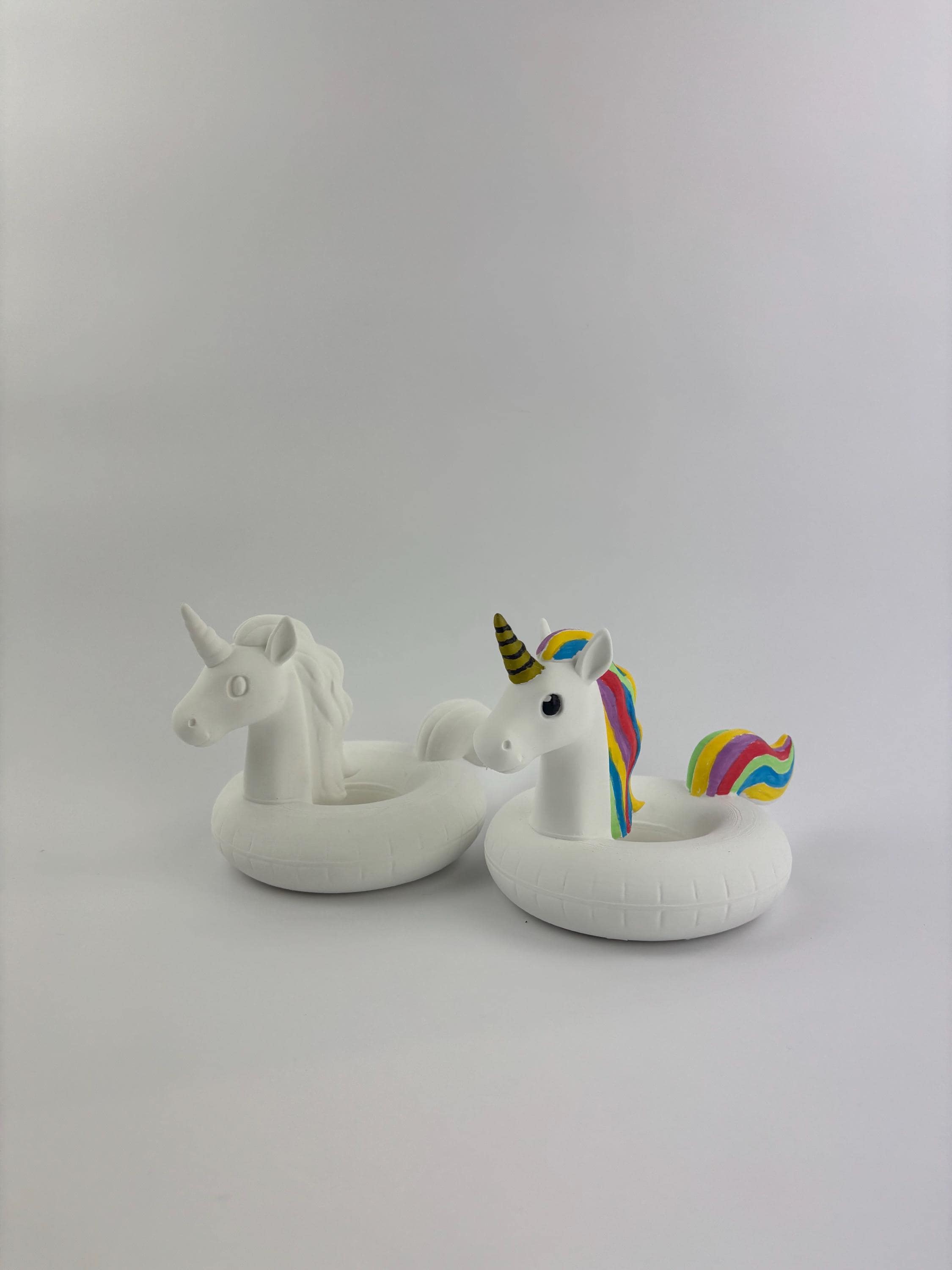 Paint your own - UNICORN POOL FLOATIE - jewelry tray/planter