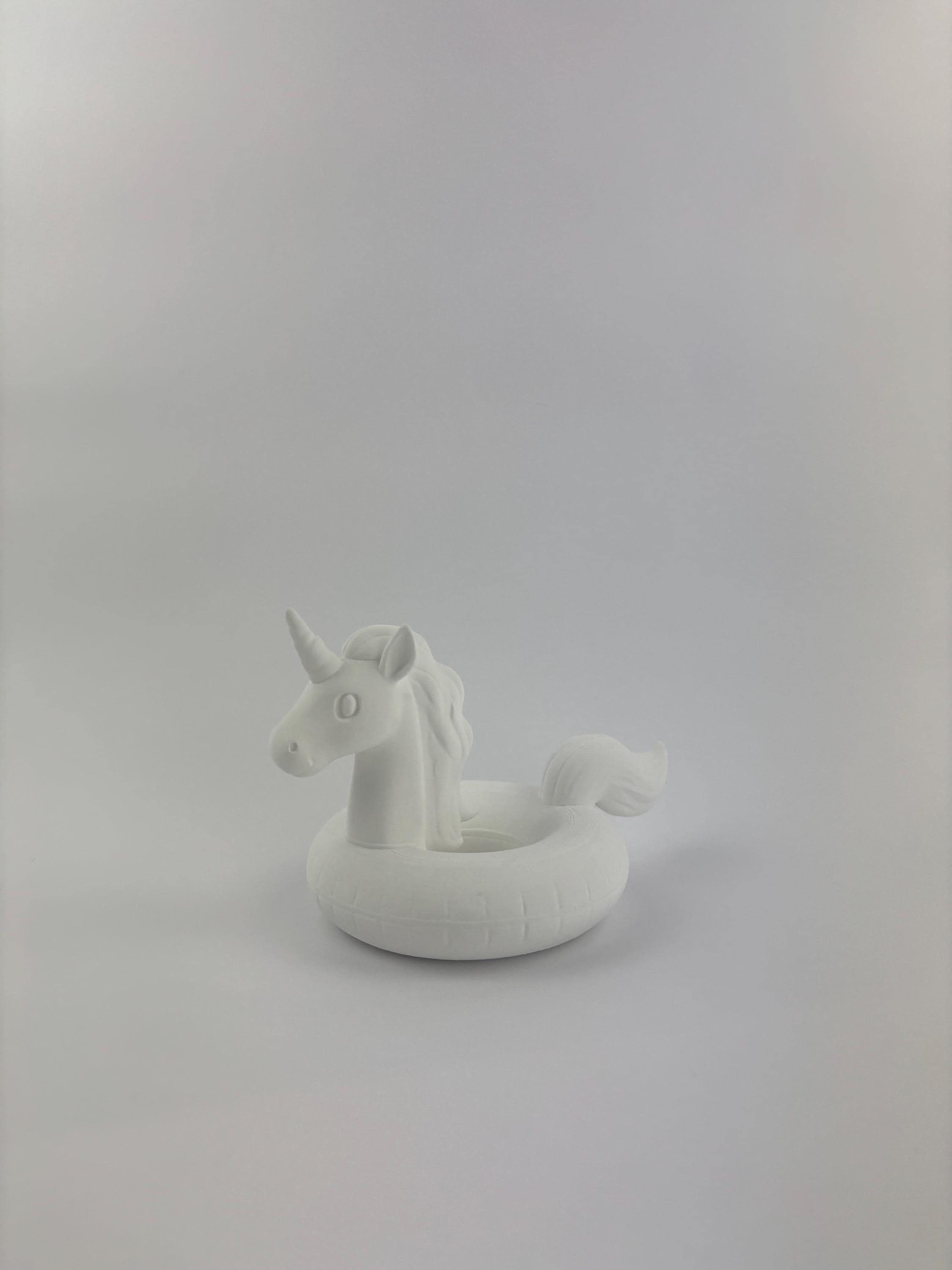 Paint your own - UNICORN POOL FLOATIE - jewelry tray/planter
